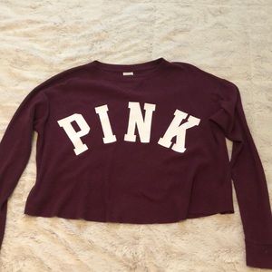 Pink long sleeve(crop top)